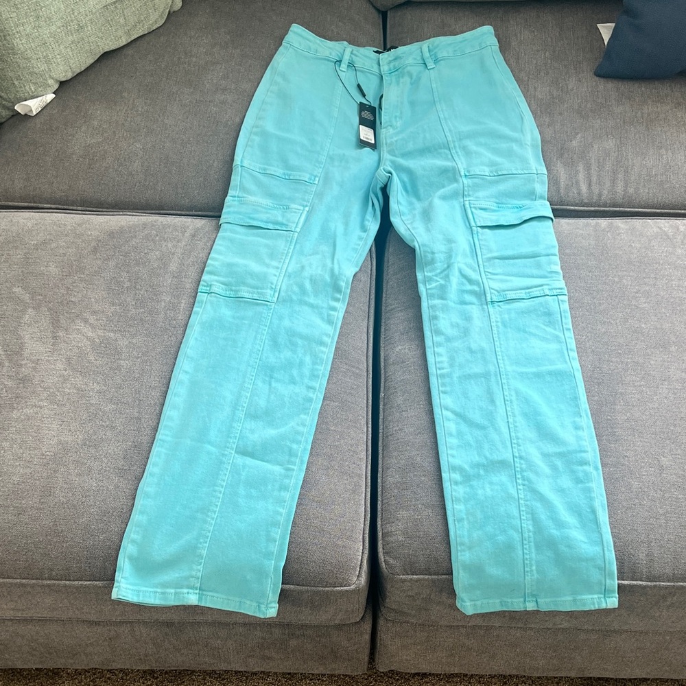Fashion Nova Aqua Pants